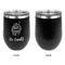 Sweet Cupcakes Stainless Wine Tumblers - Black - Single Sided - Approval
