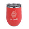 Sweet Cupcakes Stainless Wine Tumblers - Coral - Single Sided - Front