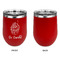 Sweet Cupcakes Stainless Wine Tumblers - Red - Single Sided - Approval