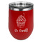 Sweet Cupcakes Stainless Wine Tumblers - Red - Single Sided - Front