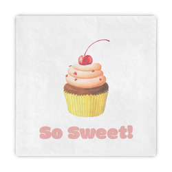 Sweet Cupcakes Standard Decorative Napkins (Personalized)