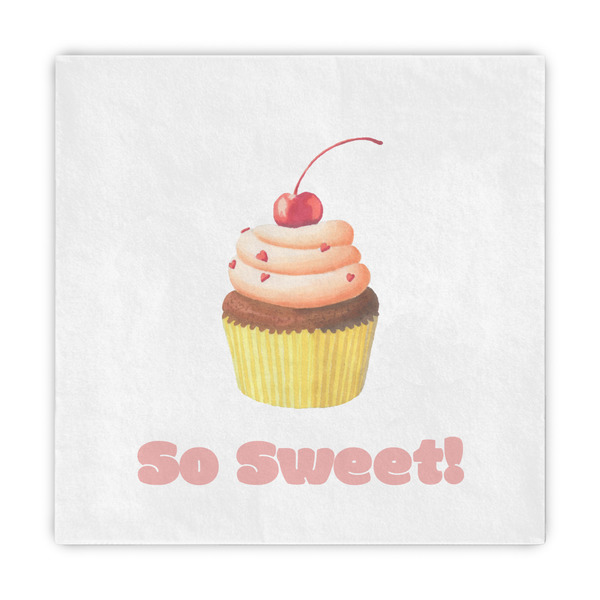 Custom Sweet Cupcakes Decorative Paper Napkins (Personalized)