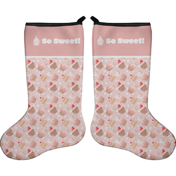 Sweet Cupcakes Stocking - Double-Sided - Approval