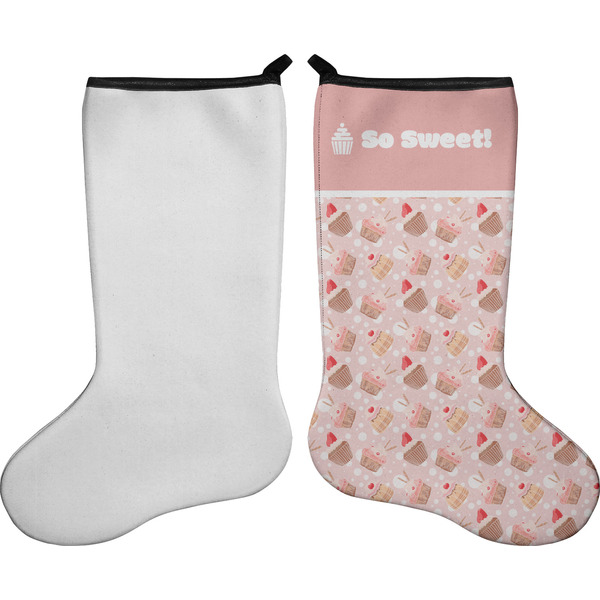 Sweet Cupcakes Stocking - Single-Sided - Approval