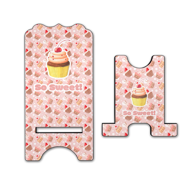 Sweet Cupcakes Stylized Phone Stand - Front & Back - Large
