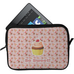 Sweet Cupcakes Tablet Case / Sleeve - Small w/ Name or Text