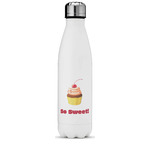 Sweet Cupcakes Water Bottle - 17 oz. - Stainless Steel - Full Color Printing (Personalized)