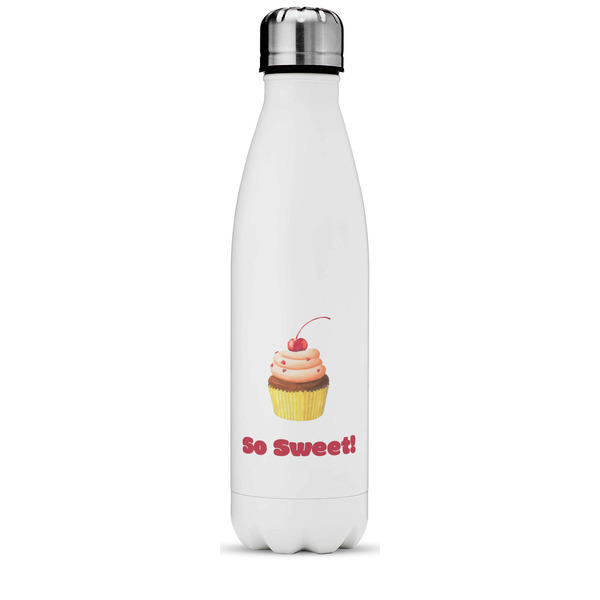 Custom Sweet Cupcakes Water Bottle - 17 oz. - Stainless Steel - Full Color Printing (Personalized)