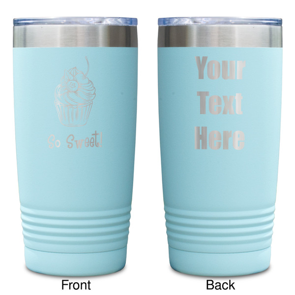 Sweet Cupcakes Teal Polar Camel Tumbler - 20oz -Double Sided - Approval