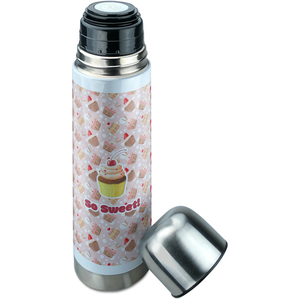 Sweet Cupcakes Thermos - Lid Off
