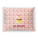 Sweet Cupcakes Rectangular Throw Pillow Case (Personalized)