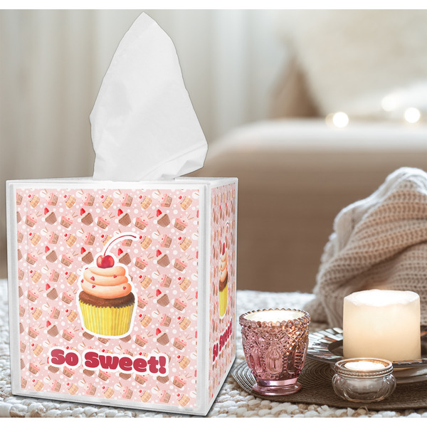 Sweet Cupcakes Tissue Box - LIFESTYLE