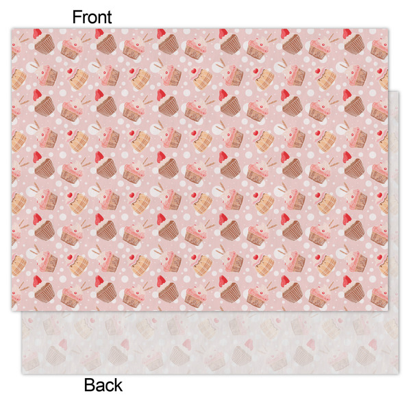 Sweet Cupcakes Tissue Paper - Lightweight - Medium - Front & Back