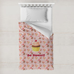 Sweet Cupcakes Toddler Duvet Cover w/ Name or Text