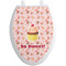 Sweet Cupcakes Toilet Seat Decal Elongated