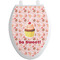 Sweet Cupcakes Toilet Seat Decal - Elongated (Personalized)