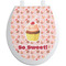 Sweet Cupcakes Toilet Seat Decal (Personalized)