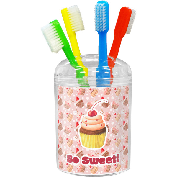Custom Sweet Cupcakes Toothbrush Holder (Personalized)