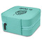 Sweet Cupcakes Travel Jewelry Boxes - Leather - Teal - View from Rear