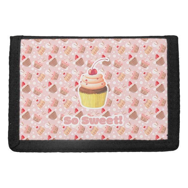 Custom Sweet Cupcakes Trifold Wallet w/ Name or Text