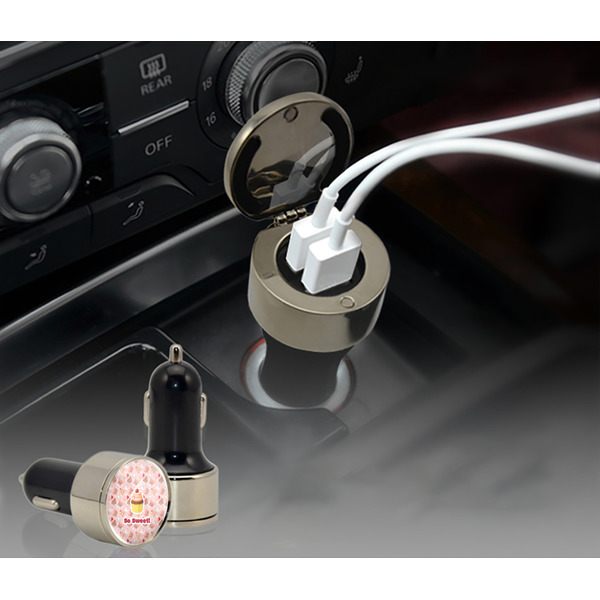 Sweet Cupcakes USB Car Charger - in cigarette plug