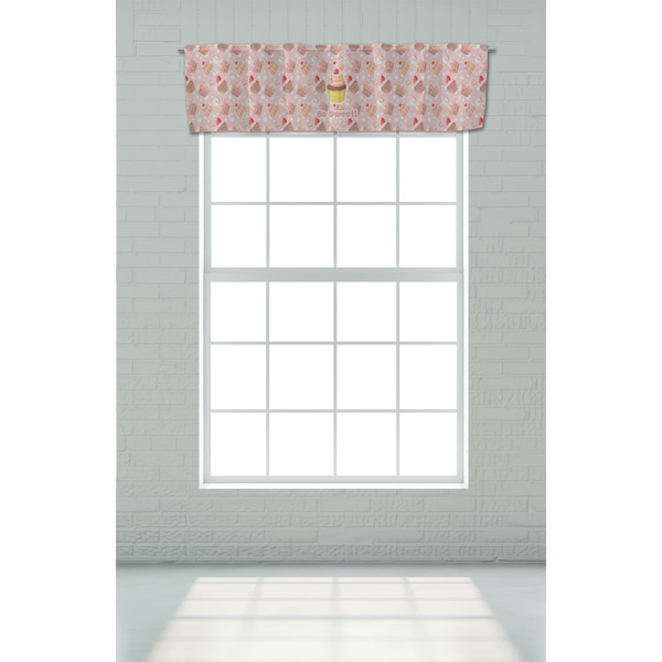 Sweet Cupcakes Valance - On window