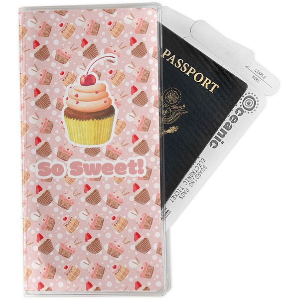 Custom Sweet Cupcakes Travel Document Holder