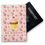 Sweet Cupcakes Vinyl Passport Holder w/ Name or Text
