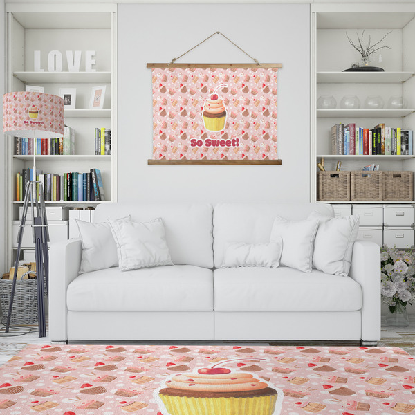 Sweet Cupcakes Wall Hanging Tapestry - IN CONTEXT