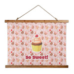 Sweet Cupcakes Wall Hanging Tapestry - Wide (Personalized)