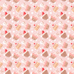 Sweet Cupcakes Wallpaper & Surface Covering (Peel & Stick 24"x 24" Sample)