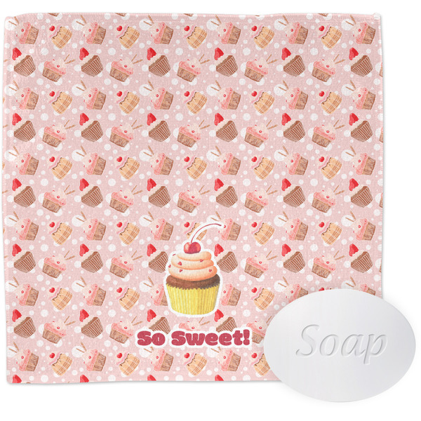 Custom Sweet Cupcakes Washcloth w/ Name or Text