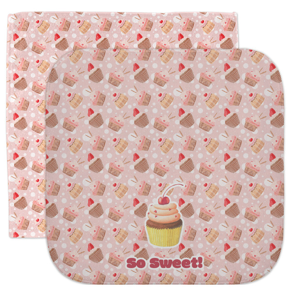 Custom Sweet Cupcakes Facecloth / Wash Cloth (Personalized)