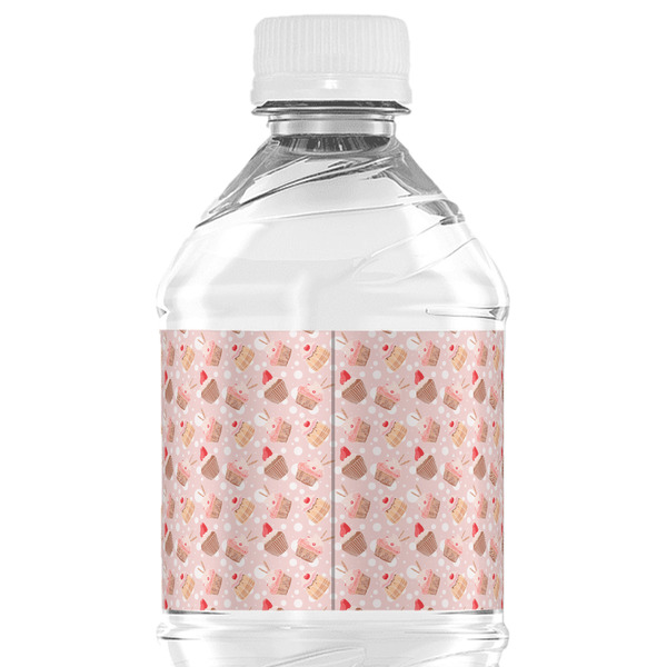 Sweet Cupcakes Water Bottle Label - Back View