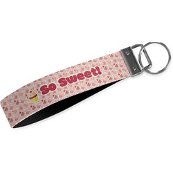 Sweet Cupcakes Webbing Keychain Fob - Large (Personalized)
