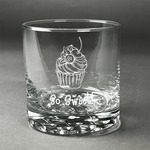 Sweet Cupcakes Whiskey Glass (Single) (Personalized)