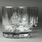 Sweet Cupcakes Whiskey Glasses Set of 4 - Engraved Front