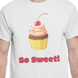 Sweet Cupcakes T-Shirt - White - Large (Personalized)