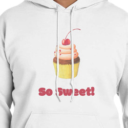 Sweet Cupcakes Hoodie - White - XL (Personalized)