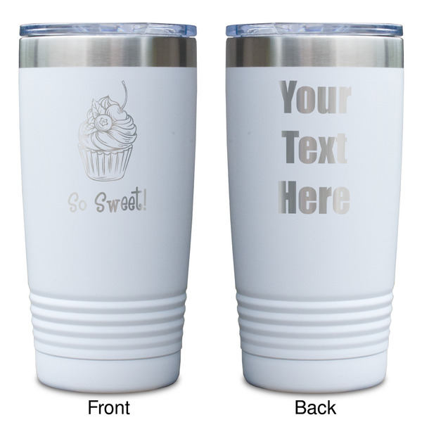 Sweet Cupcakes White Polar Camel Tumbler - 20oz - Double Sided - Approval
