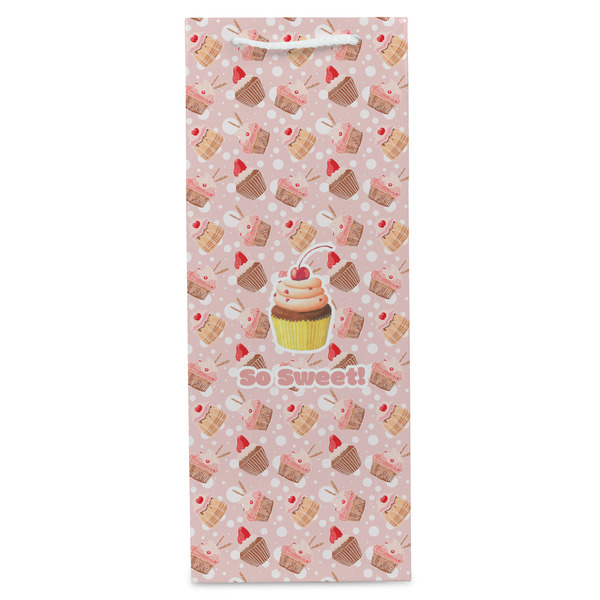 Sweet Cupcakes Wine Gift Bag - Gloss - Front