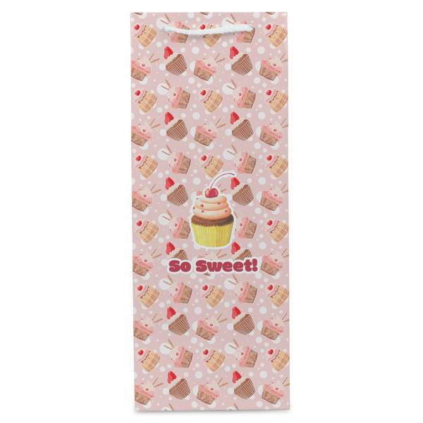 Sweet Cupcakes Wine Gift Bag - Matte - Front