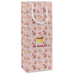 Sweet Cupcakes Wine Gift Bags - Matte (Personalized)