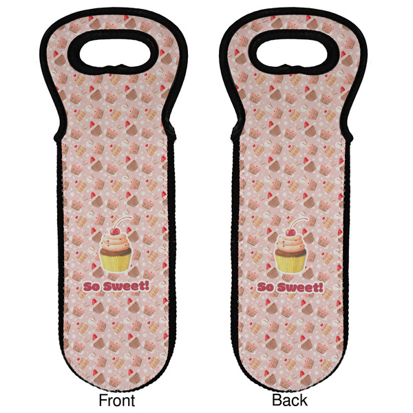 Sweet Cupcakes Wine Tote Front & Back