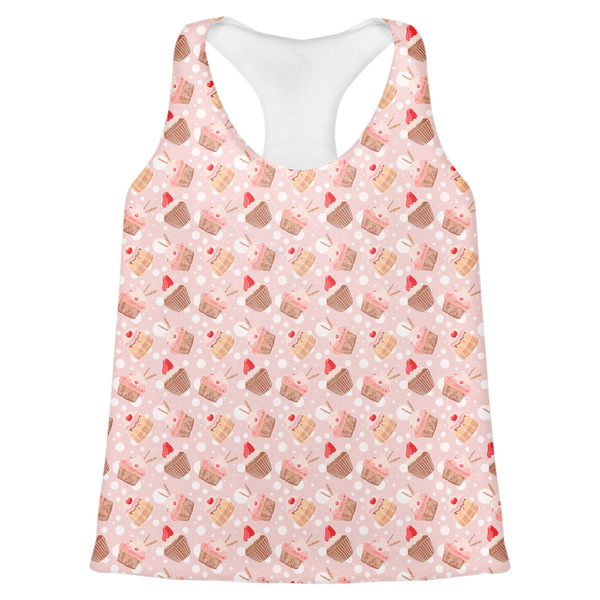 Custom Sweet Cupcakes Womens Racerback Tank Top - 2X Large