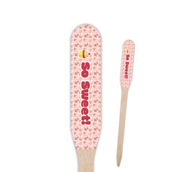 Sweet Cupcakes Paddle Wooden Food Picks - Single Sided (Personalized)