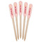 Sweet Cupcakes Wooden Food Pick - Paddle - Fan View