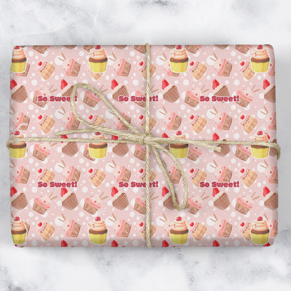 Sweet Cupcakes Wrapping Paper Roll - Matte - Wrapped Box