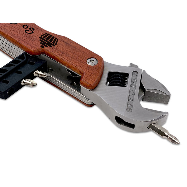Sweet Cupcakes Wrench Multi-tool - DETAIL (back wrench with screw)