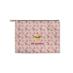 Sweet Cupcakes Zipper Pouch - Small - 8.5"x6" w/ Name or Text